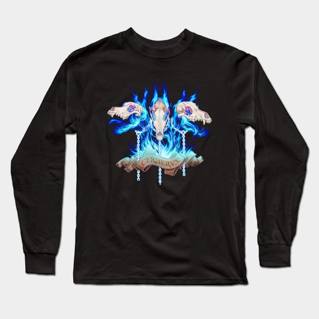 Cerberus Long Sleeve T-Shirt by CarlosTato